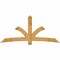 Ekena Millwork Davenport Rough Sawn Timber Gable Bracket, Western Red Cedar, 96"W x 44"H x 6"D x 6"F, 11/12 Pitch GBW096X44X0606DAV00RWR - alternate 1